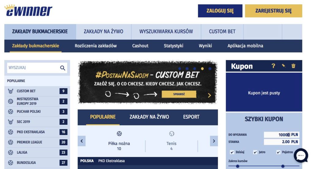 nowy bukmacher z gdanska ewinner