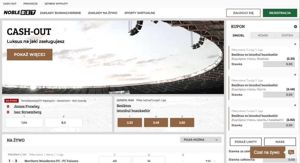 nowy bukmacher noblebet