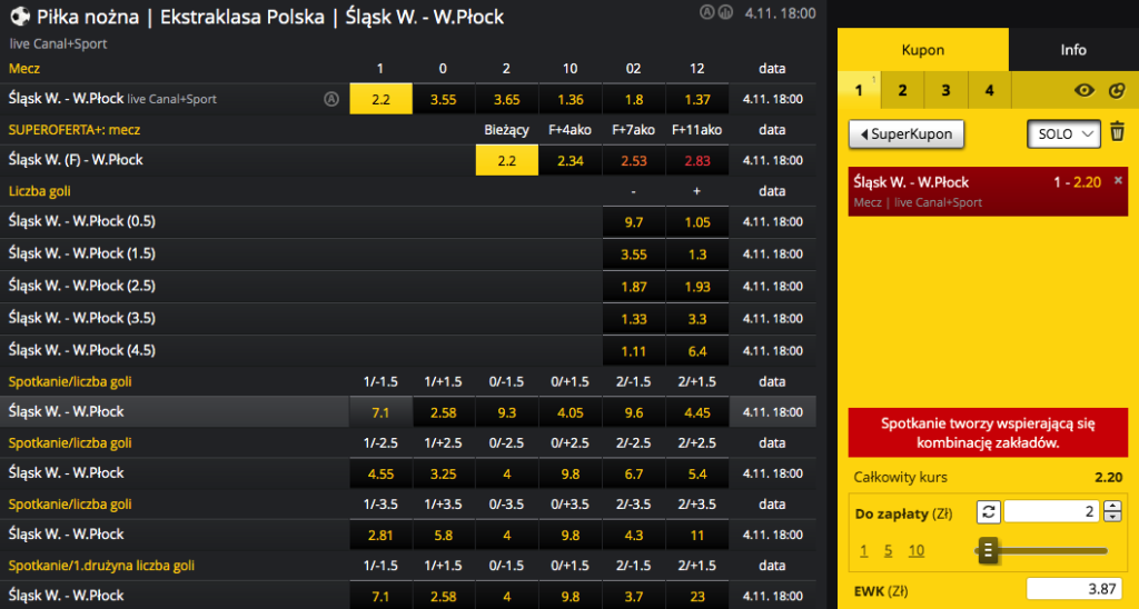 blad w kuponie fortuna