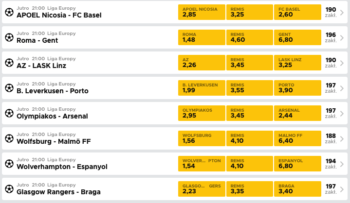 betclic oferta bukmacherska na lige europy