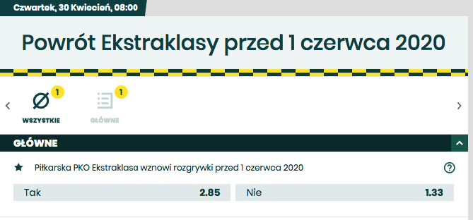 czy pko ekstraklasa wroci przed czerwcem betfan
