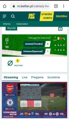 esport w betfan stream