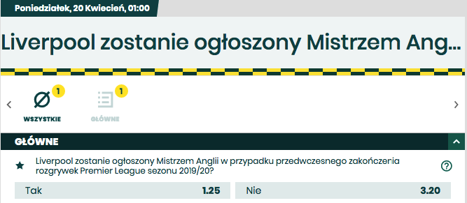liverpool zostanie ogloszony mistrzem betfan