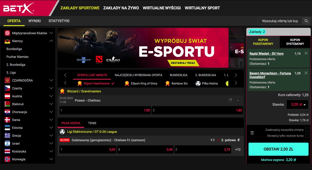 Betx polska nowy legalny bukmacher