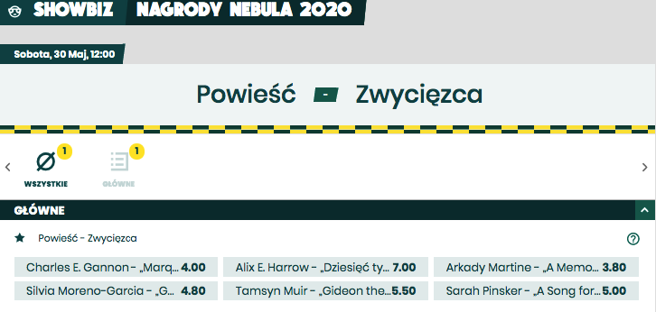 jakie nagrody literackie można obstawiać w betfan