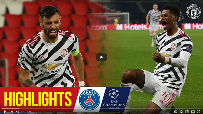 Paris Saint-Germain 1-3 Manchester United skrót PSG Man Utd 1-3 skrót meczu