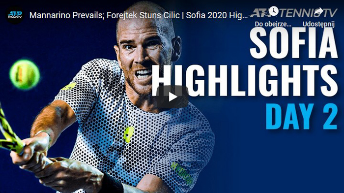 Cilic Forejtek Sofia Open 2020 skrót