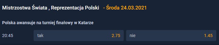 Czy Polska awansuje na mundial 2022? Oferty bukmacherskie