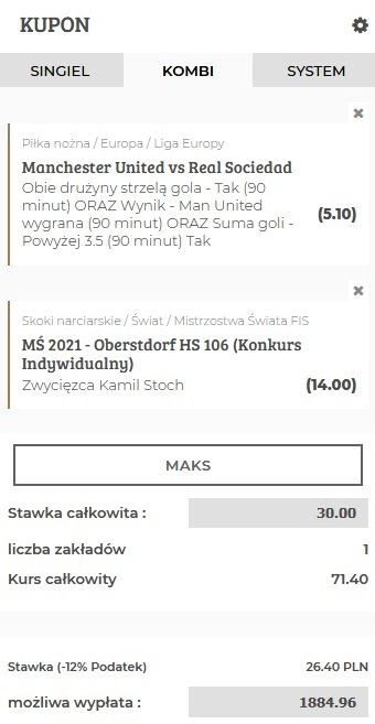 BetBuilder Noblebet własny zakład bukmacherski