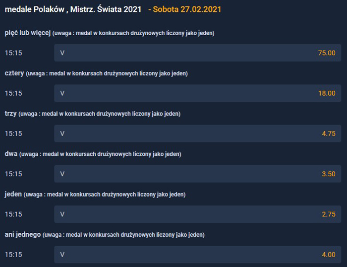 Medale Polaków MŚ Oberstdorf 2021 skoki narciarskie kursy bukmacherskie Title: Medale Polaków MŚ Oberstdorf 2021 skoki narciarskie oferty bukmacherów