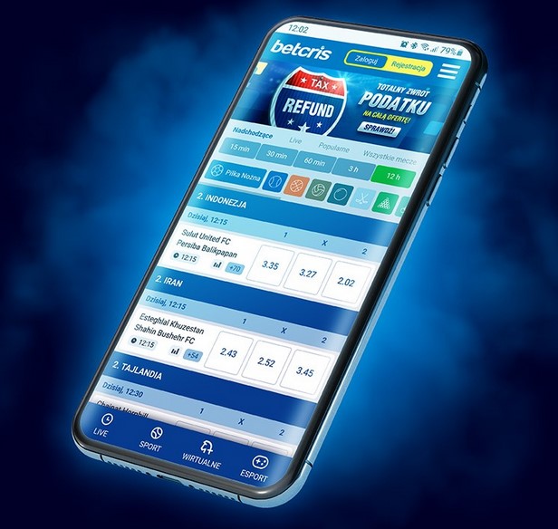 Betcris aplikacja na urządzenia mobilne