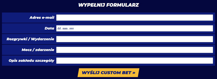 Który bukmacher udostępnia własny zakład?