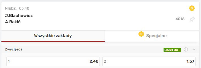 Błachowicz Rakić UFC obstawianie Superbet Błachowicz Rakić UFC typy bukmachera Superbet