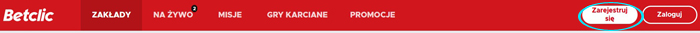 Betclic zakładanie konta