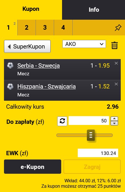 Fortuna obstawianie meczów