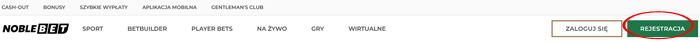 Noblebet zarejestruj się