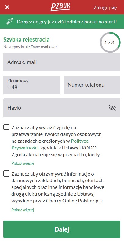 Polskie Zakłady Bukmacherskie załóż konto