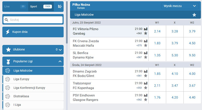 Betcris rodzaje zakładów bukmacherskich