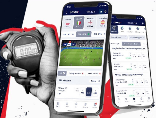 ETOTO aplikacja na urządzenia mobilne Apple Android ETOTO apka na iOS i z Androidem
