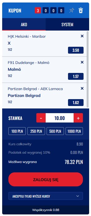 ETOTO kupon bukmacherski AKO ETOTO jak postawić kupon