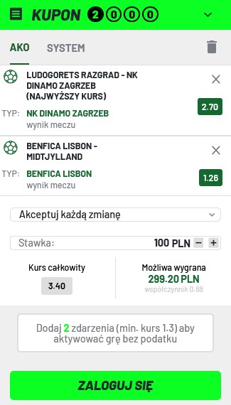 TOTALbet kupon bukmacherski TOALbet jak postawić kupon