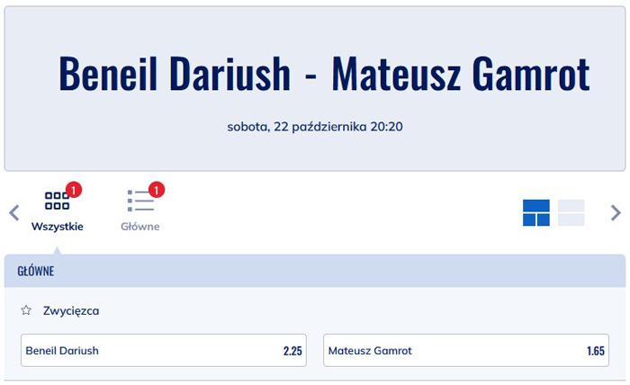 UFC 280 walka Dariush Gamrot kto faworytem ETOTO