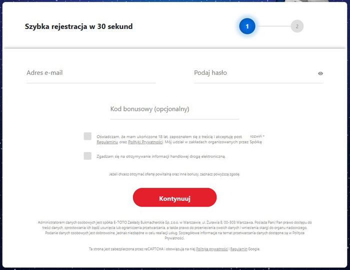 ETOTO załóż konto