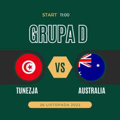 Tunezja vs. Australia Tunezja - Australia