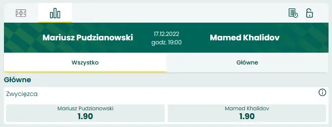 Chalidow - Pudzianowski typy bukmachera BETFAN