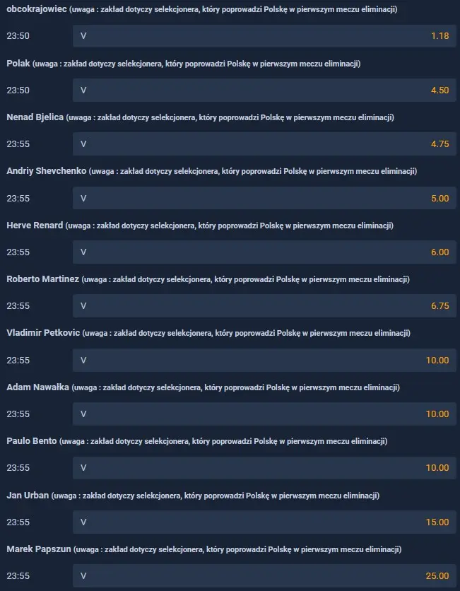 Trener reprezentacji Polski typy Nowy selekcjoner Polski obstawianie