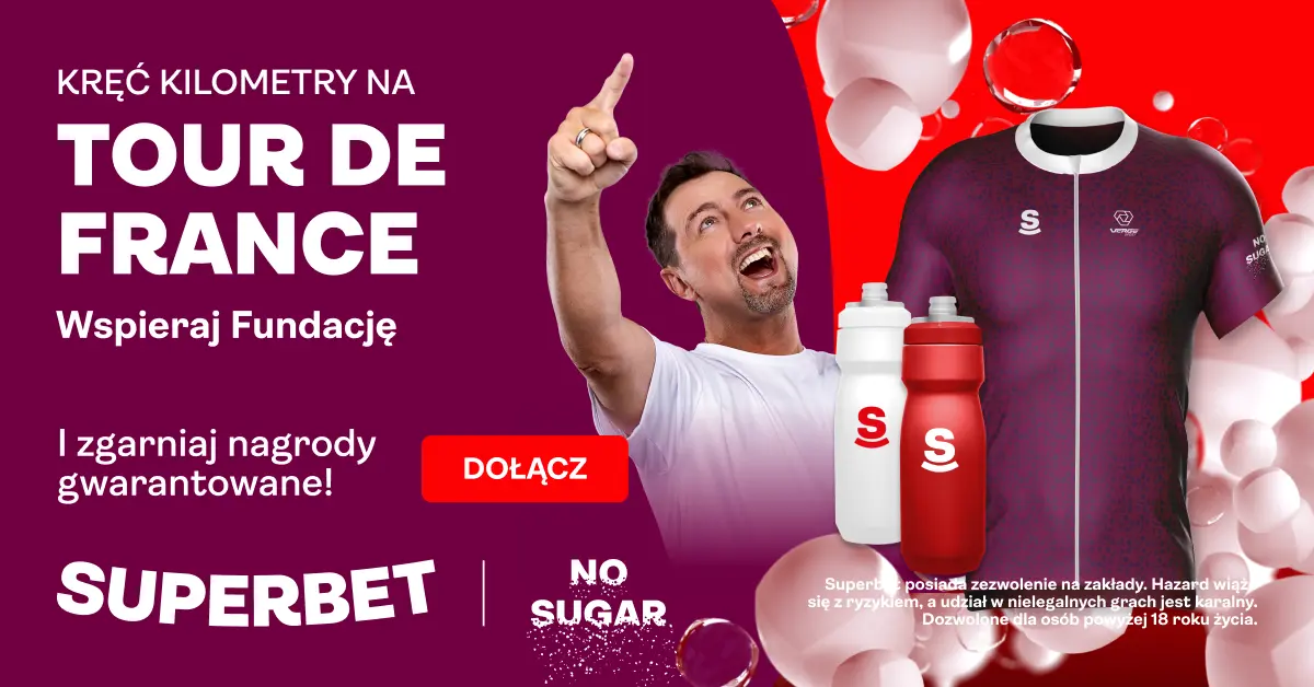 Superbet akcja No Sugar Tour de France 2023