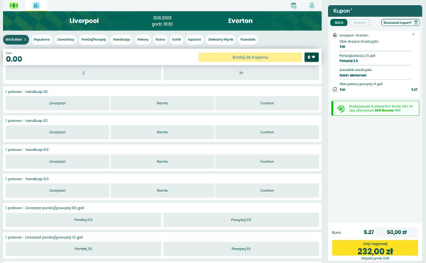 Jak działa BetBuilder w BETFAN BetBuilder BETFAN przykład działania