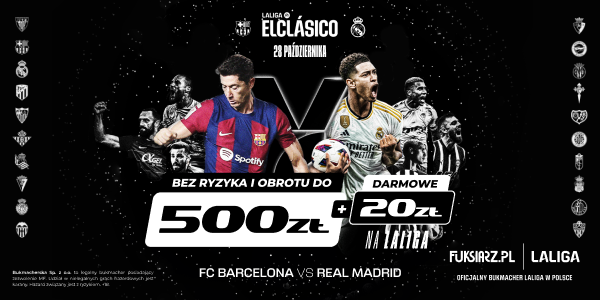 Promocja bukmacher Fuksiarz El Clasico 28.10.2023