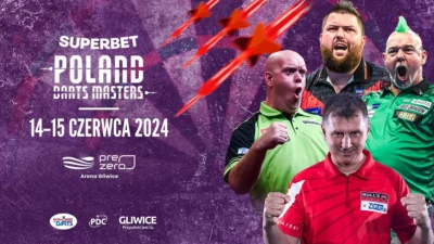 Superbet Poland Darts Masters 2024 odbędzie się w Polsce. W Gliwicach wystąpią największe gwiazdy!