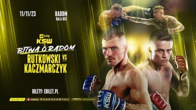 KSW 88: Rutkowski vs. Kaczmarczyk. Zapowiedź gali, karta walk, typy bukmacherów i transmisja na żywo (11.11.2023)