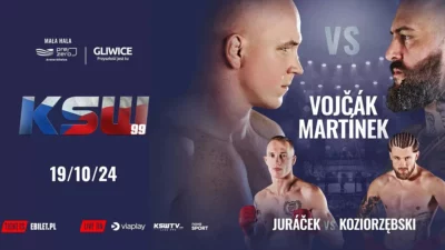 KSW 99: Vojčák vs. Martínek. Zapowiedź gali, karta walk, typy bukmacherów i transmisja na żywo (19.10.2024)