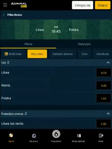 aplikacja AdmiralBet