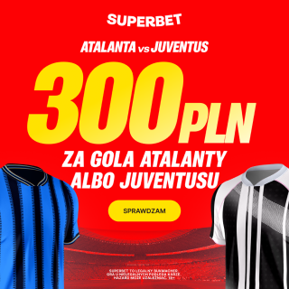 Grafika promocji: 300 PLN za gola podczas ćwierćfinału Pucharu Włoch