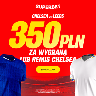 Grafika promocji: 350 PLN za wygraną lub remis w Premier League